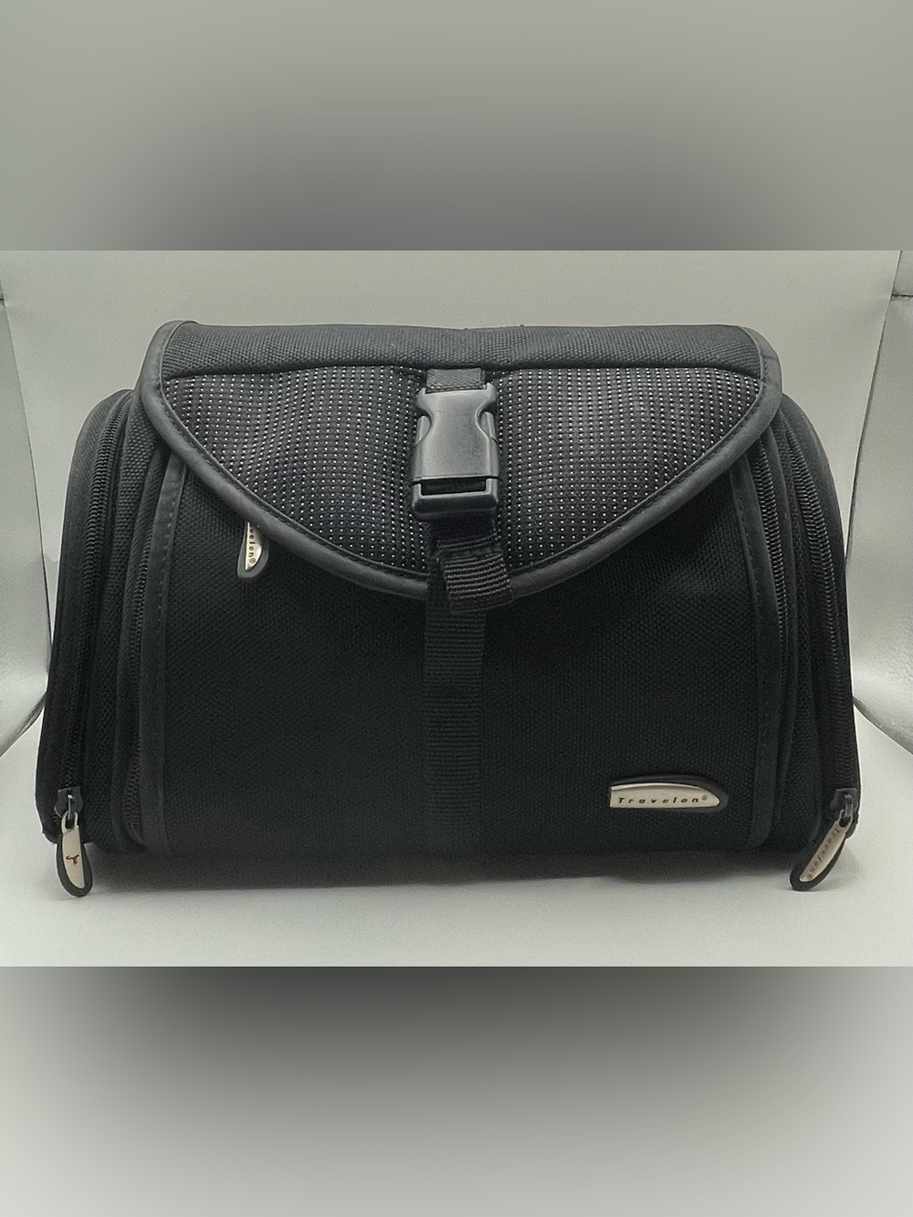 Travelon Hanging Travel Toiletry Bag Organizer Black Multi Pockets